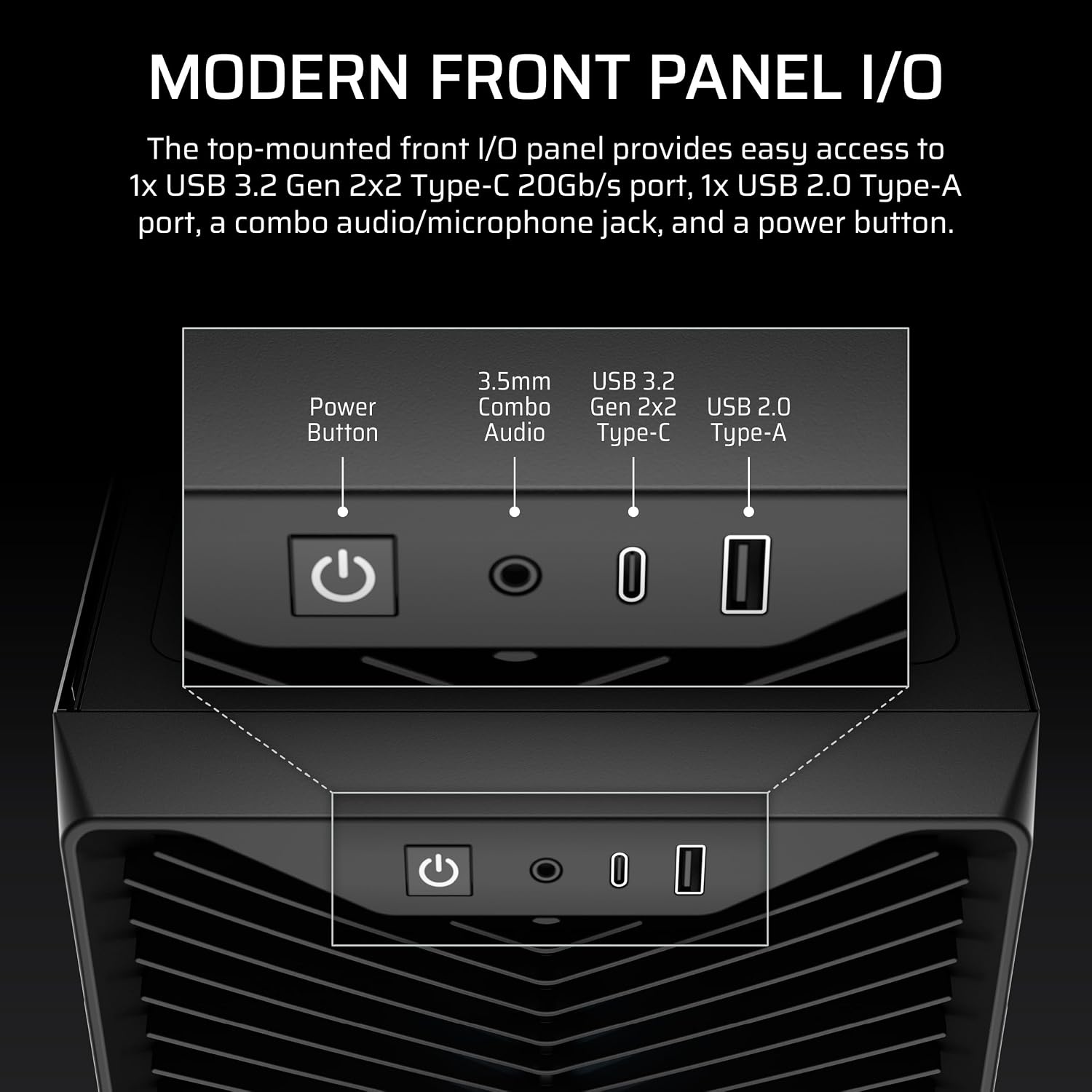 image:imageCORSAIR 3200D RS ARGB MidTower PC Case 3X RS120 ARGB PWM Fans Included GPU Antisag Stabilization Arm ASUS BTF MSI Project Zero Gigabyte Project Stealth SmokeBlack