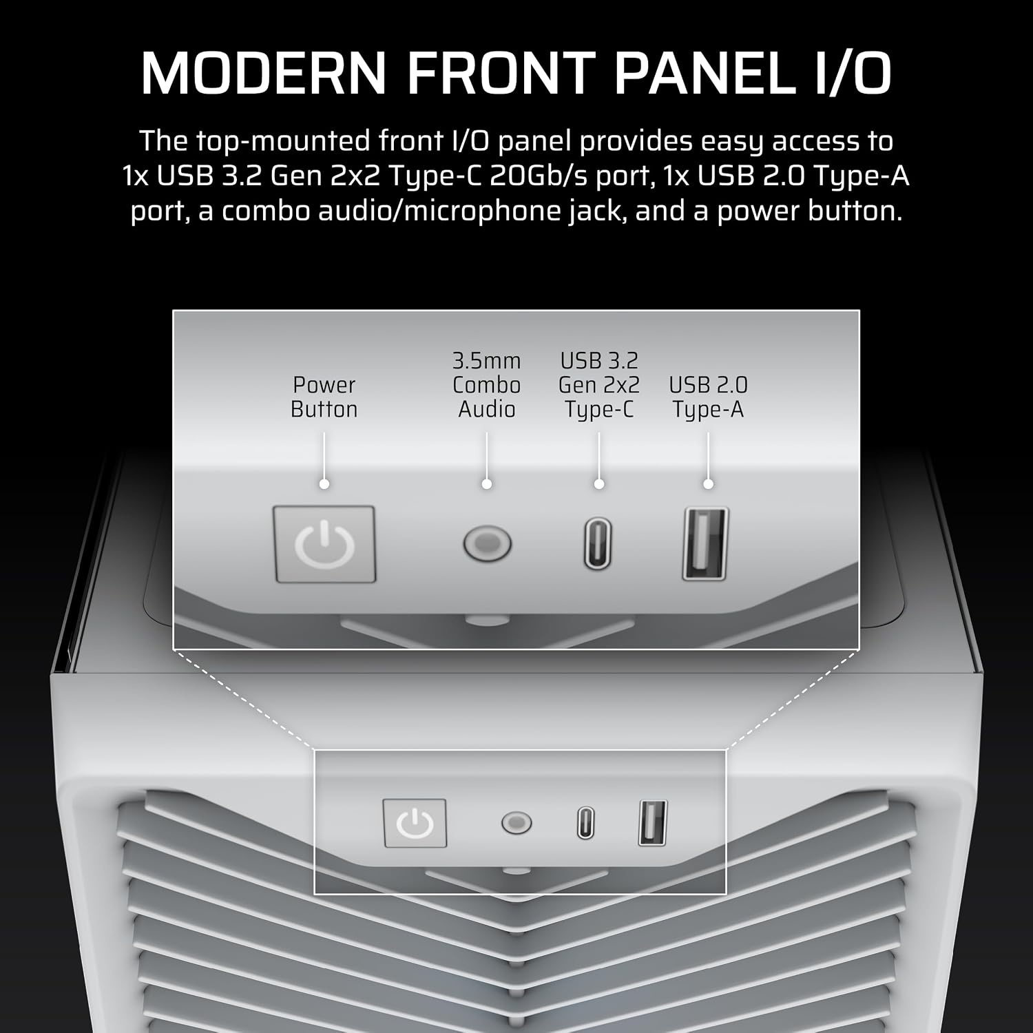 image:imageCORSAIR 3200D RS ARGB MidTower PC Case 3X RS120 ARGB PWM Fans Included GPU Antisag Stabilization Arm ASUS BTF MSI Project Zero Gigabyte Project Stealth SmokeWhite