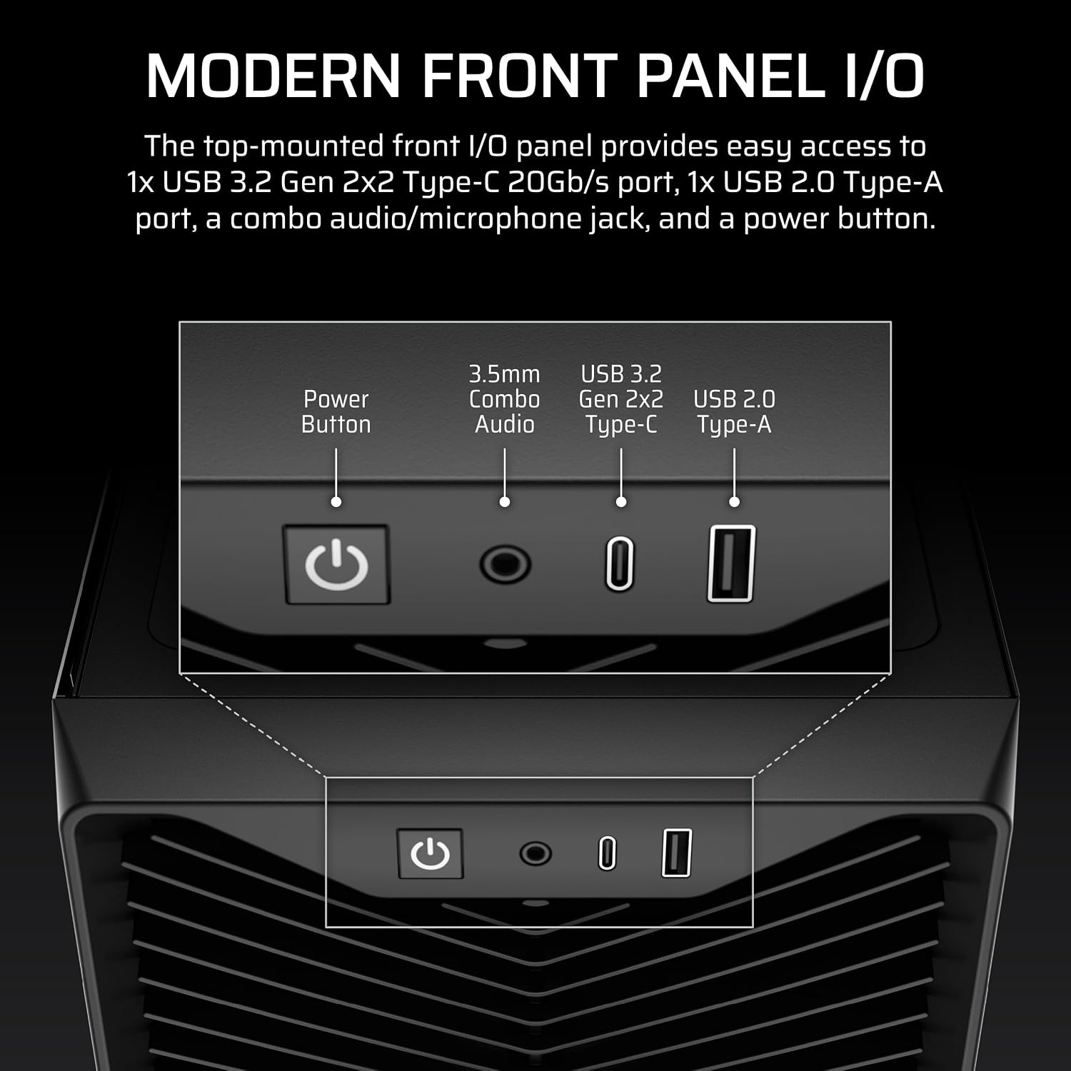 image:imageCORSAIR 3200D RS MidTower PC Case 3X RS120 PWM Fans Included GPU Antisag Stabilization Arm ASUS BTF MSI Project Zero Gigabyte Project Stealth BlackBlack