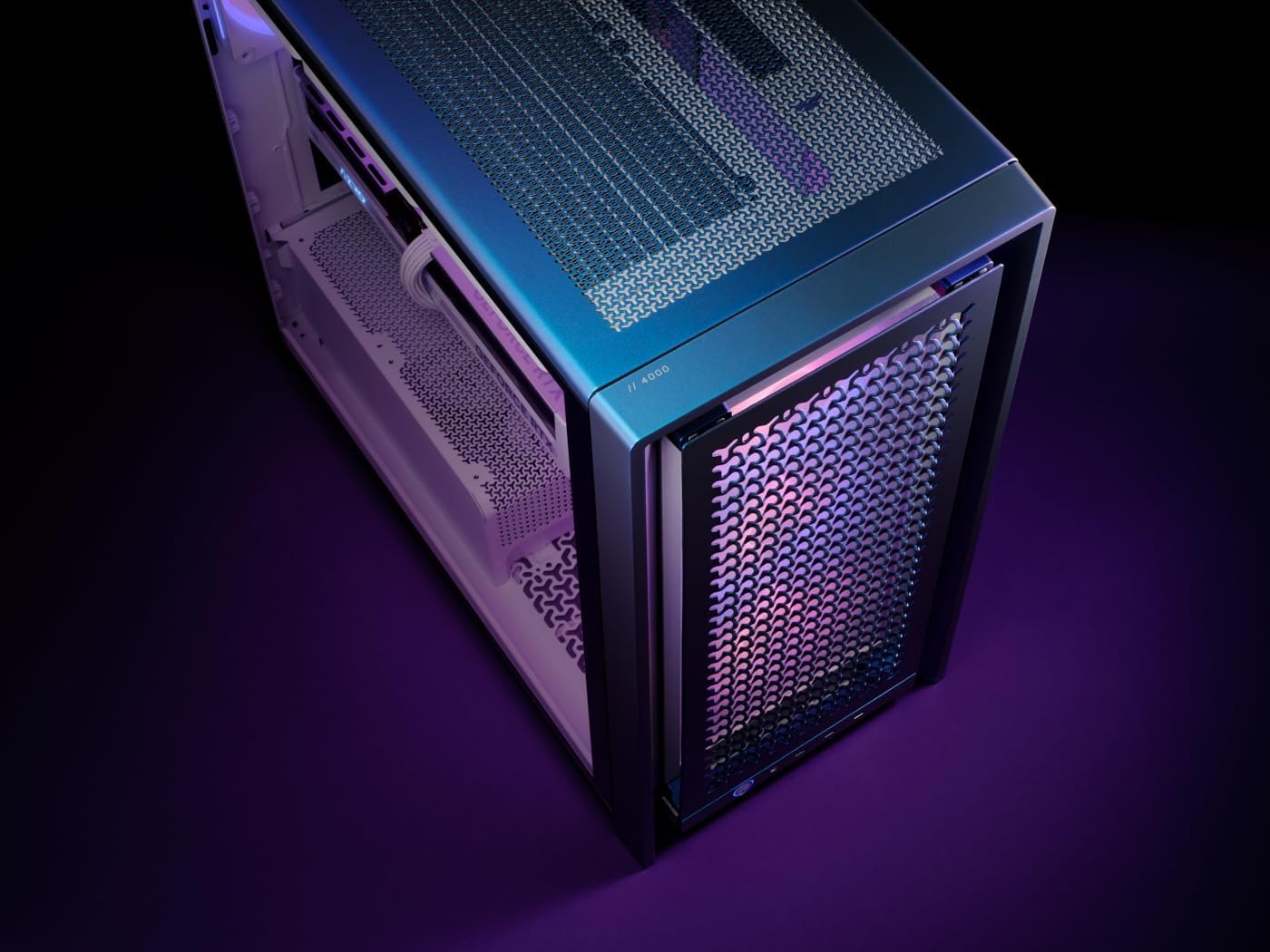 image:imageCORSAIR Frame 4000D Vault Series Modular MidTower ATX PC Case High Airflow InfiniRail Fan Mounting System Modular Customization Spacious Interior GPU AntiSag Nova