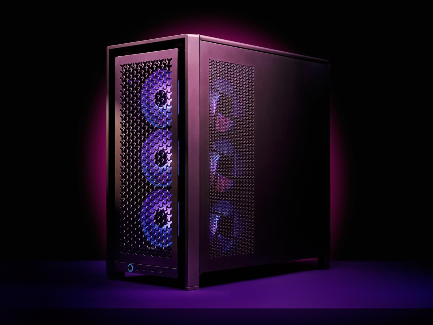 image:imageCORSAIR Frame 4000D Vault Series Modular MidTower ATX PC Case High Airflow InfiniRail Fan Mounting System Modular Customization Spacious Interior GPU AntiSag Galaxy