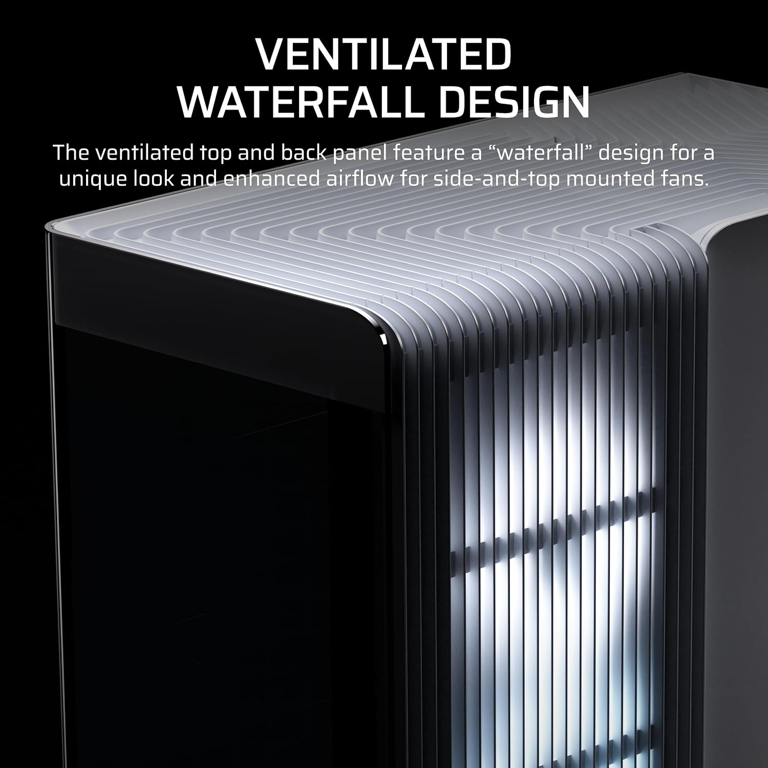 image:imageCORSAIR Frame 4500X LX RGB Link Panoramic MidTower PC Case 3X PreInstalled Fans High Airflow Modular Design GPU AntiSag Reverse Connection Motherboard Compatible WhiteWhite
