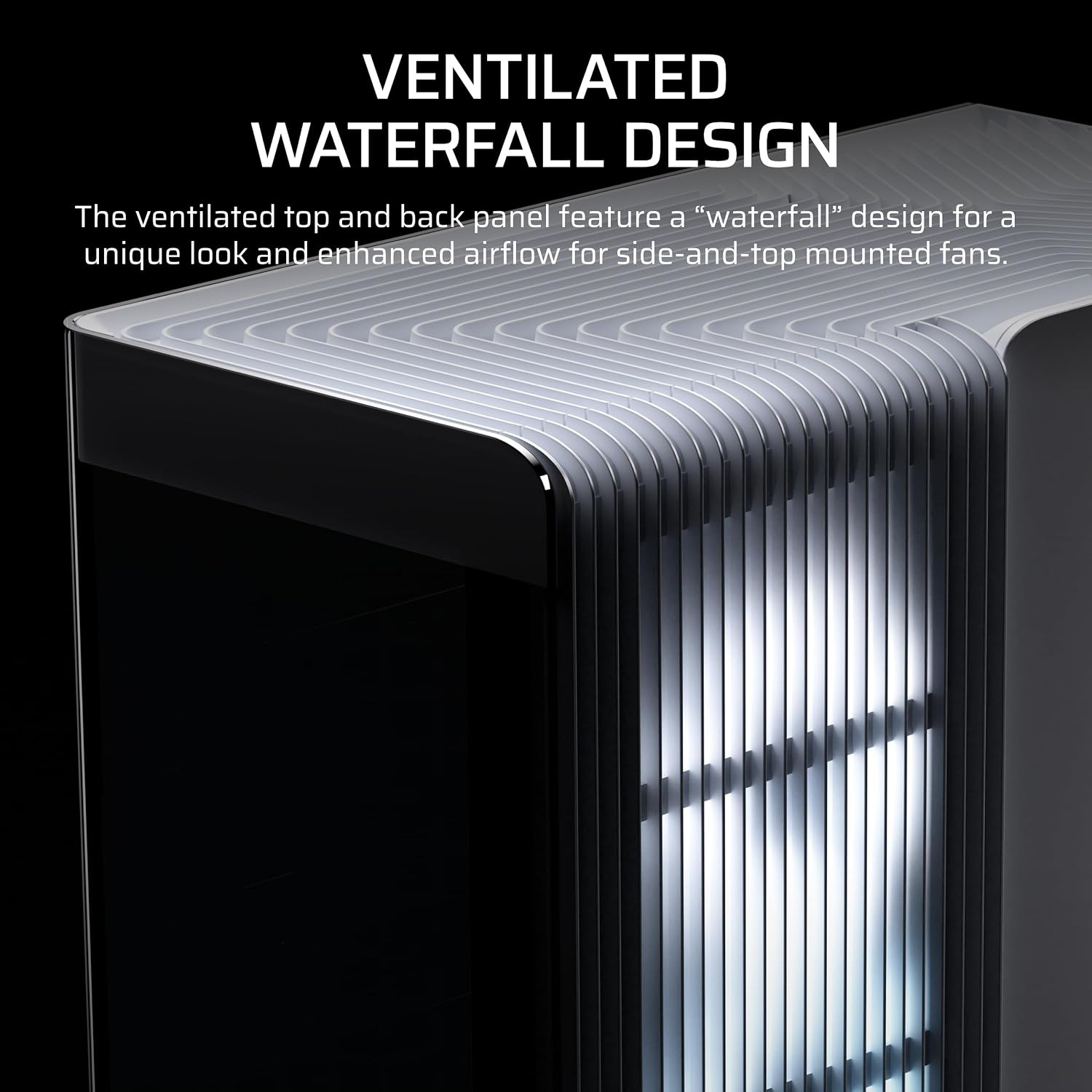 image:imageCORSAIR Frame 4500X RS ARGB Panoramic MidTower PC Case 3X PreInstalled Fans High Airflow Modular Design GPU AntiSag Reverse Connection Motherboard Compatible WhiteWhite