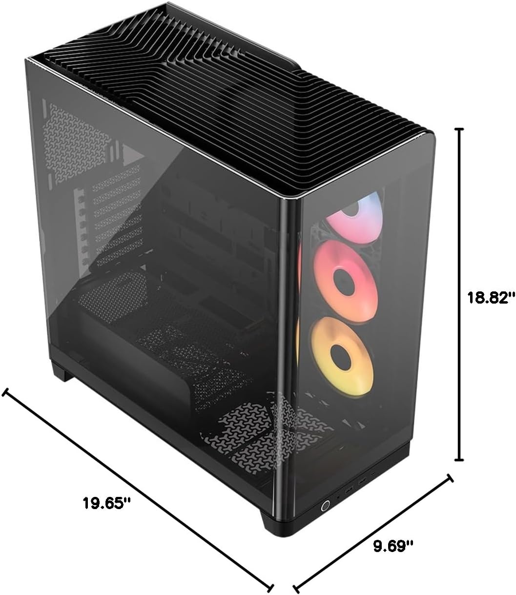 image:imageCORSAIR Frame 4500X RSR ARGB Bundle Includes 3X RS120R ARGB Fans 1x RS120 ARGB Fan 1x Nautilus RS 360 ARGB CPU Cooler Black