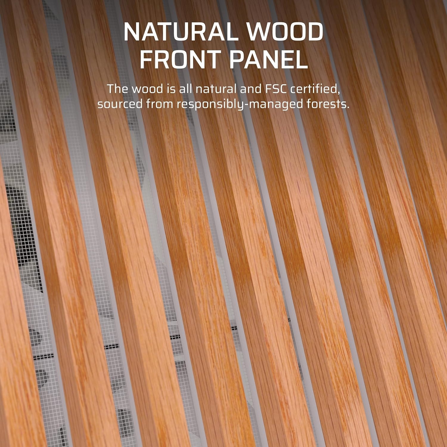 image:imageCORSAIR Frame 5000D Wood RS MidTower ATX PC Case Solid Wood Airflow Panel 3X PreInstalled Fans Modular Customization Spacious Interior GPU AntiSag BlackWalnutWhiteOak