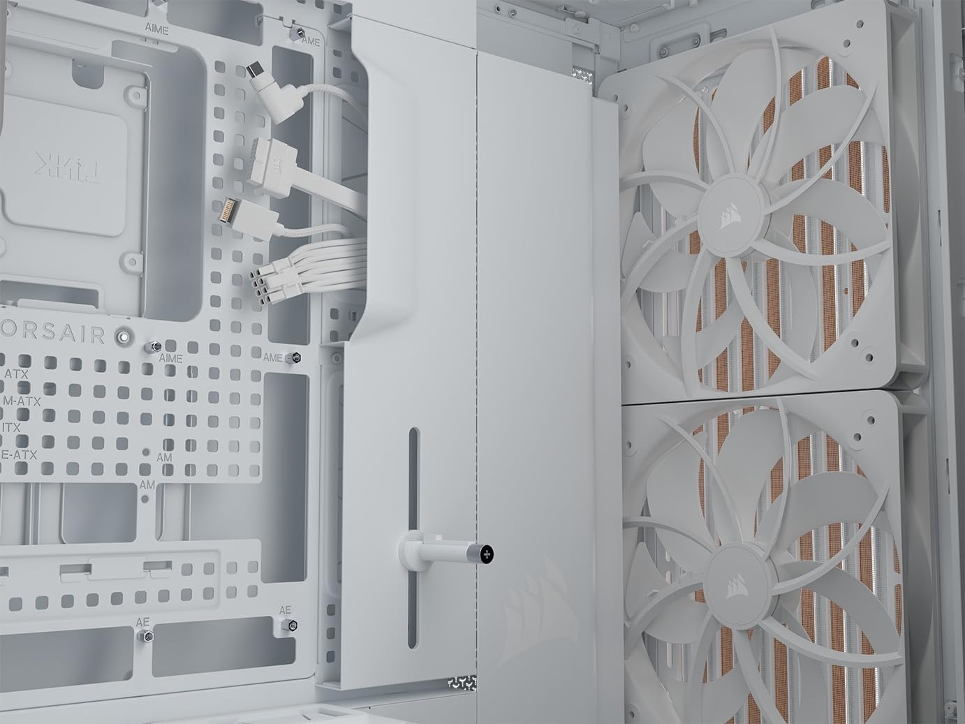 image:imageCORSAIR Frame 5000D Wood RS MidTower ATX PC Case Solid Wood Airflow Panel 3X PreInstalled Fans Modular Customization Spacious Interior GPU AntiSag BlackWalnutWhiteOak