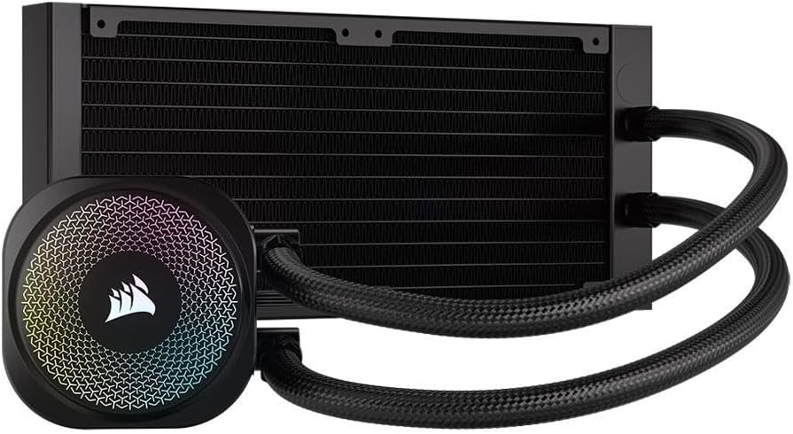 image:imageCORSAIR Nautilus 240 RS Liquid CPU Cooler 240mm AIO LowNoise Direct Motherboard Connection DaisyChain Intel LGA 18511700 AMD AM5AM4 2X RS120 Fans Included BlackBlack
