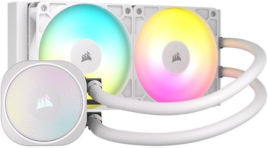 image:imageCORSAIR Nautilus 240 RS Liquid CPU Cooler 240mm AIO LowNoise Direct Motherboard Connection DaisyChain Intel LGA 18511700 AMD AM5AM4 2X RS120 Fans Included BlackWhite