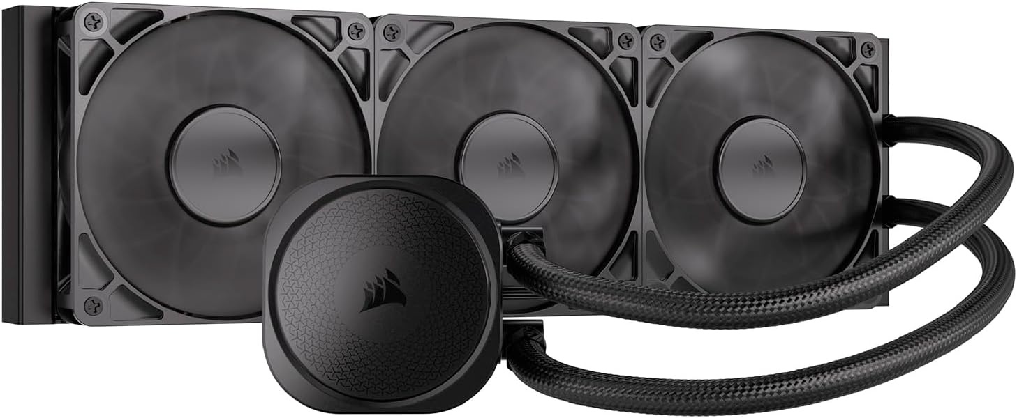 image:imageCORSAIR Nautilus 240 RS Liquid CPU Cooler 240mm AIO LowNoise Direct Motherboard Connection DaisyChain Intel LGA 18511700 AMD AM5AM4 2X RS120 Fans Included BlackBlack