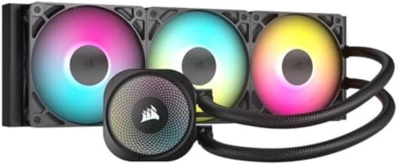 image:imageCORSAIR Nautilus 240 RS Liquid CPU Cooler 240mm AIO LowNoise Direct Motherboard Connection DaisyChain Intel LGA 18511700 AMD AM5AM4 2X RS120 Fans Included BlackBlack