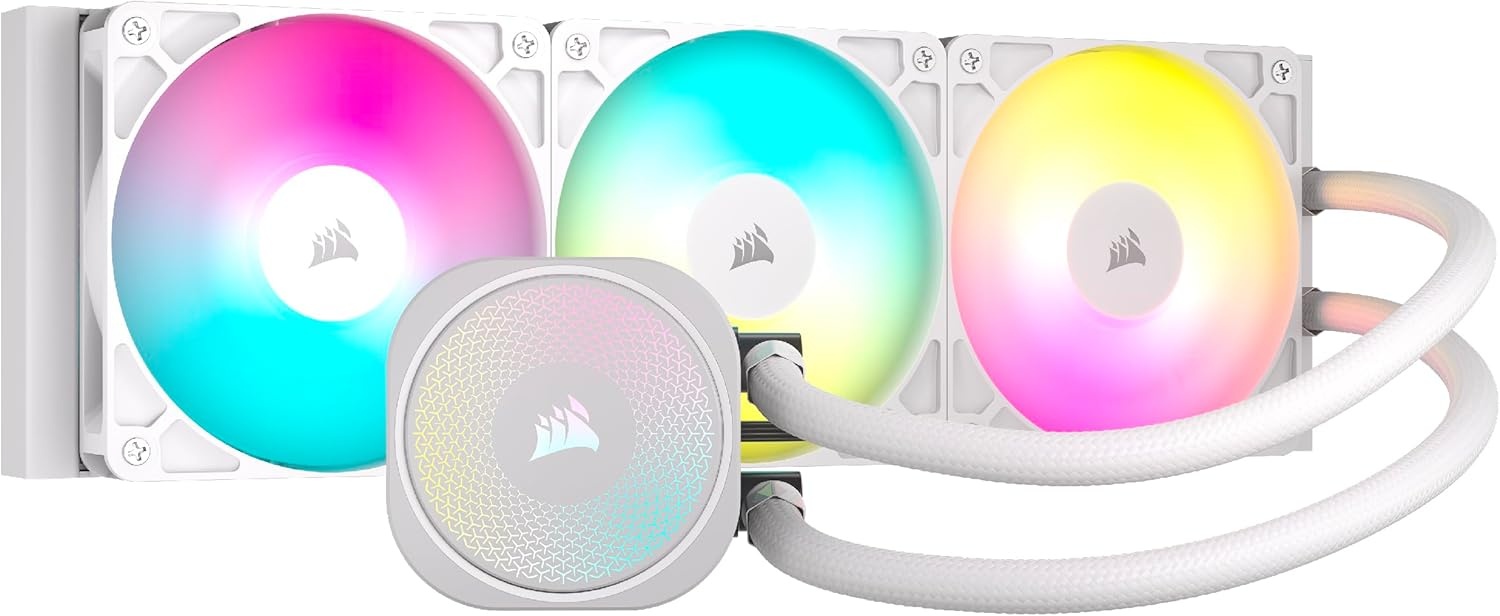 image:imageCORSAIR Nautilus 240 RS Liquid CPU Cooler 240mm AIO LowNoise Direct Motherboard Connection DaisyChain Intel LGA 18511700 AMD AM5AM4 2X RS120 Fans Included BlackWhite