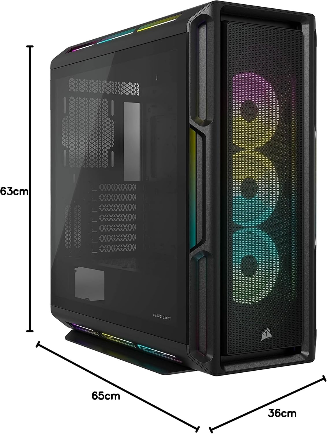 image:imageCORSAIR iCUE 5000T RGB MidTower Case BlackPC Case