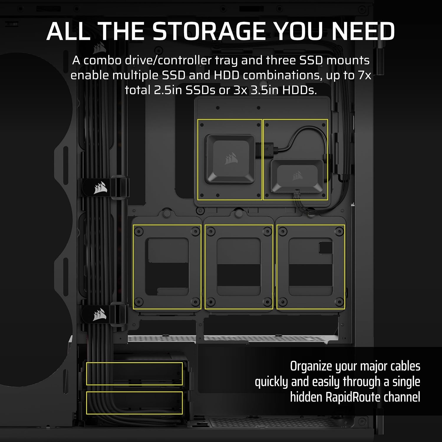 image:imageCORSAIR iCUE Link 5000T LX RGB MidTower ATX PC Case 3X PreInstalled LX120 RGB Fans Integrated Aurora RGB Light Strips Spacious Interior iCUE Link System Hub Included WhiteBlack
