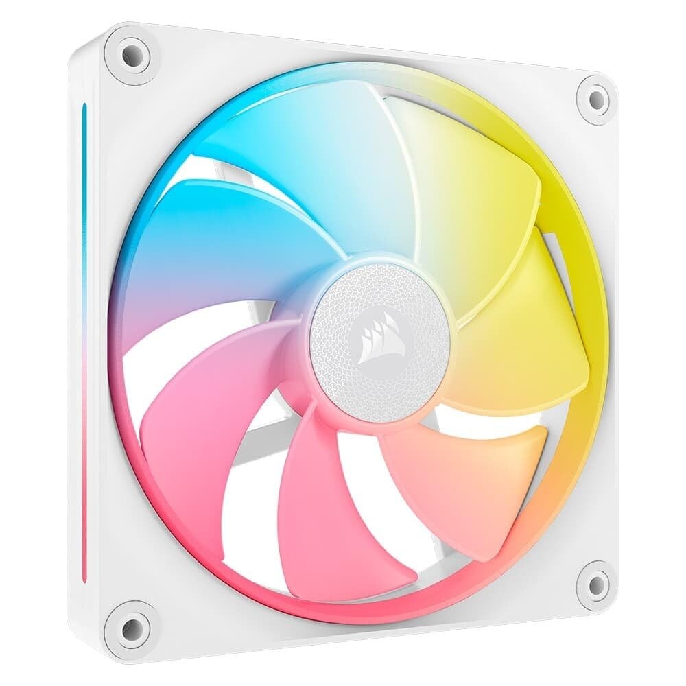 image:imageCORSAIR iCUE Link LX120R RGB 120mm PWM Reverse Fans Triple Fan Kit LowNoise Magnetic Dome Bearing Dual Light Loops CORSAIR QuikTurn Screws Zero RPM Mode BlackWhite