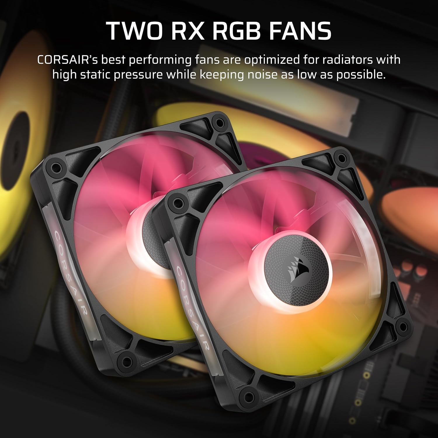 image:imageCORSAIR iCUE Link Titan 280 RX RGB Liquid CPU Cooler 280mm AIO LowNoise FlowDrive Cooling Engine Intel LGA 18511700 AMD AM5AM4 2X RX140 RGB Fans iCUE Link System Hub Included BlackBlack