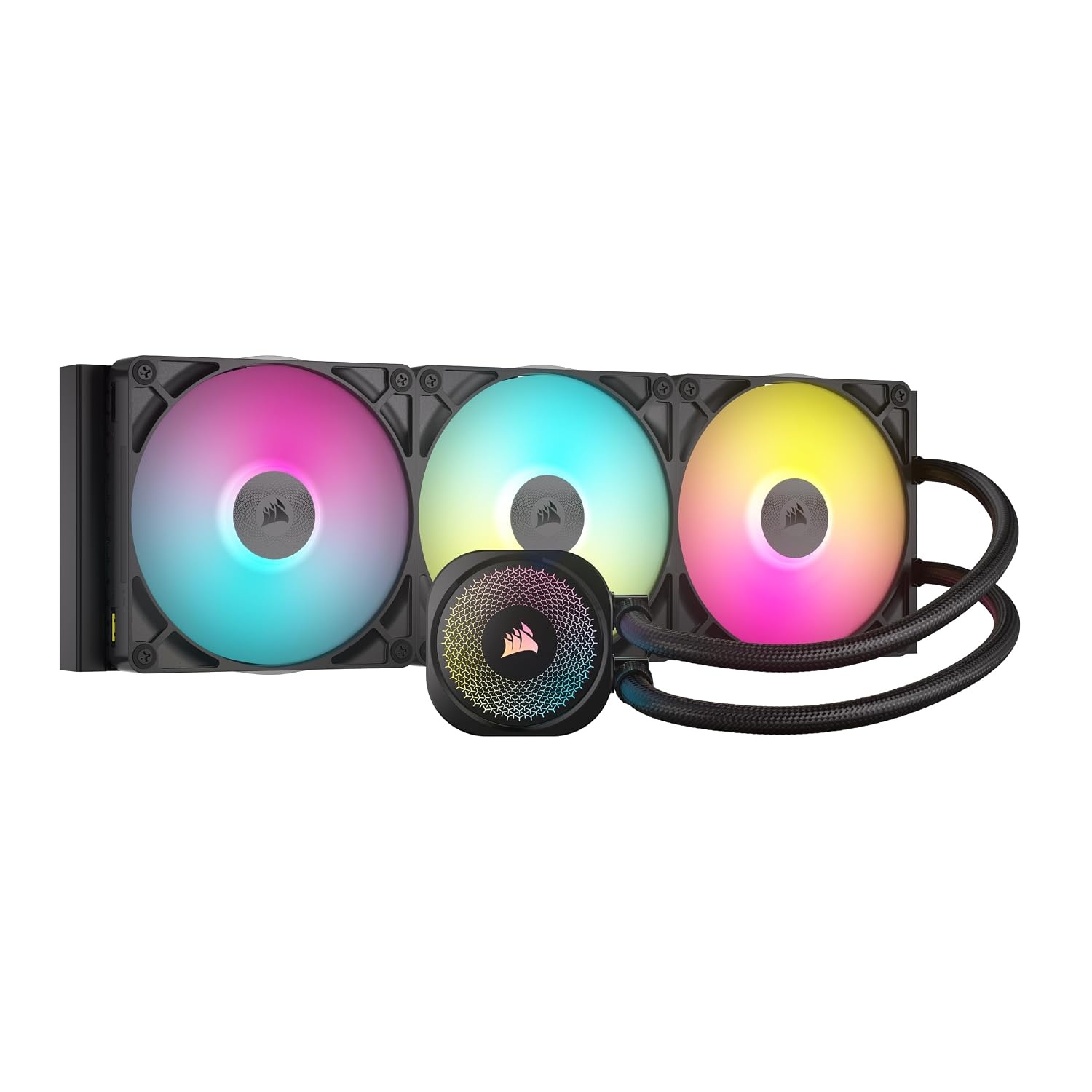 image:imageCORSAIR iCUE Link Titan 280 RX RGB Liquid CPU Cooler 280mm AIO LowNoise FlowDrive Cooling Engine Intel LGA 18511700 AMD AM5AM4 2X RX140 RGB Fans iCUE Link System Hub Included BlackBlack