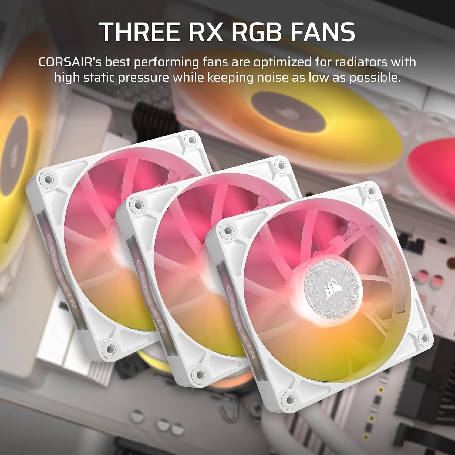 image:imageCORSAIR iCUE Link Titan 280 RX RGB Liquid CPU Cooler 280mm AIO LowNoise FlowDrive Cooling Engine Intel LGA 18511700 AMD AM5AM4 2X RX140 RGB Fans iCUE Link System Hub Included BlackWhite