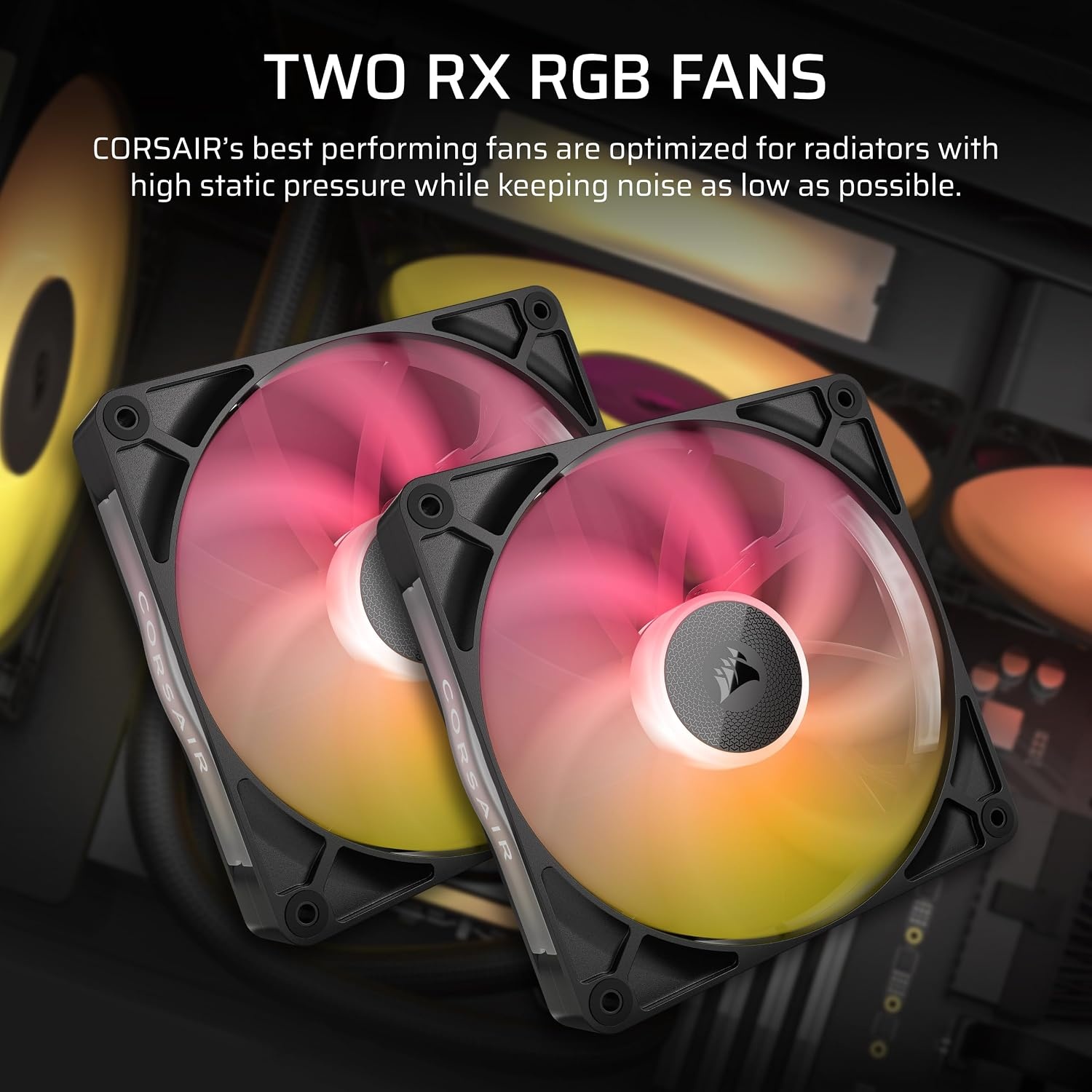 image:imageCORSAIR iCUE Link Titan 280 RX RGB Liquid CPU Cooler 280mm AIO LowNoise FlowDrive Cooling Engine Intel LGA 18511700 AMD AM5AM4 2X RX140 RGB Fans iCUE Link System Hub Included BlackBlack
