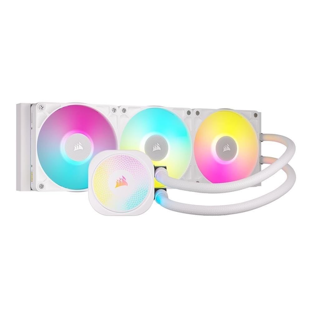 image:imageCORSAIR iCUE Link Titan 280 RX RGB Liquid CPU Cooler 280mm AIO LowNoise FlowDrive Cooling Engine Intel LGA 18511700 AMD AM5AM4 2X RX140 RGB Fans iCUE Link System Hub Included BlackWhite