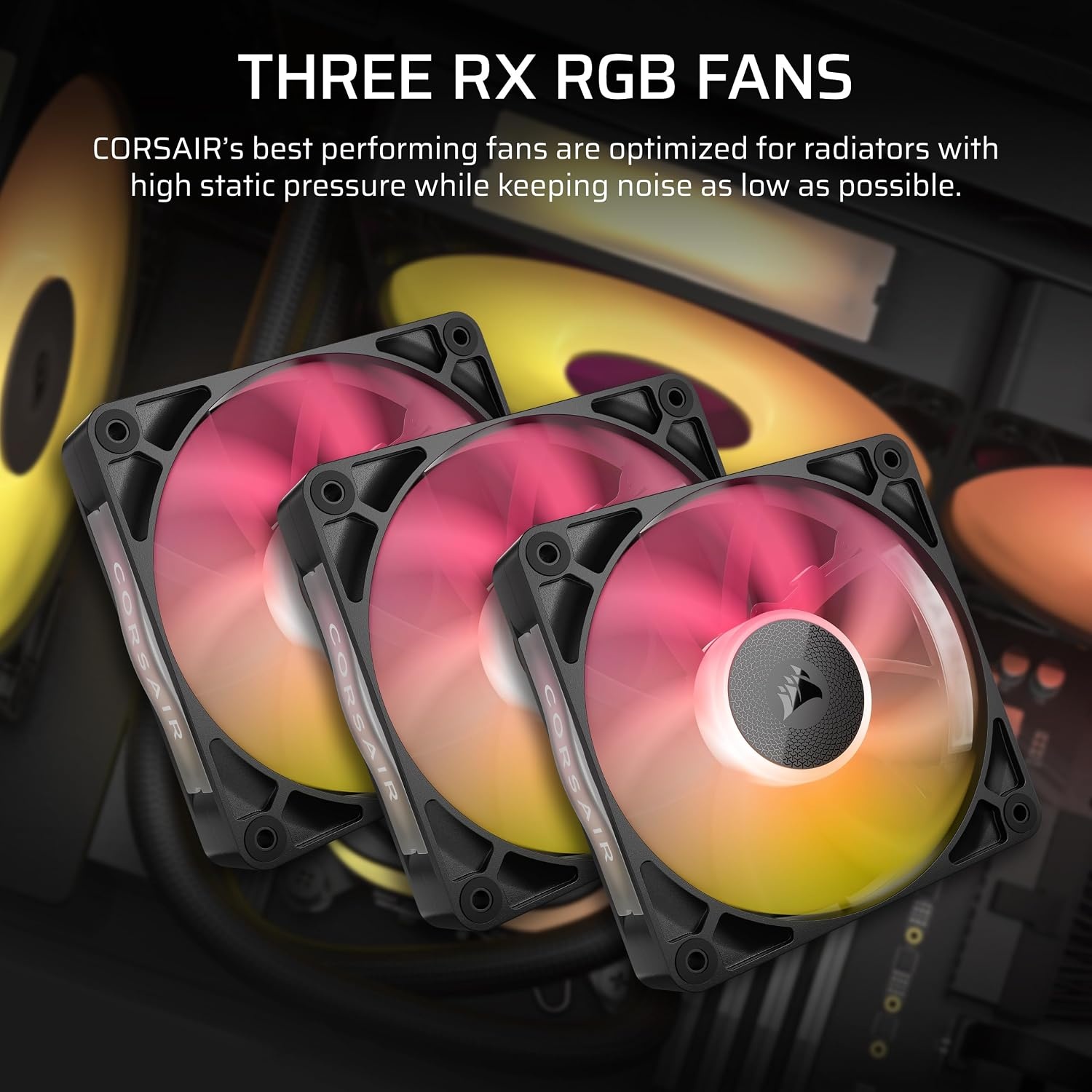 image:imageCORSAIR iCUE Link Titan 280 RX RGB Liquid CPU Cooler 280mm AIO LowNoise FlowDrive Cooling Engine Intel LGA 18511700 AMD AM5AM4 2X RX140 RGB Fans iCUE Link System Hub Included BlackBlack