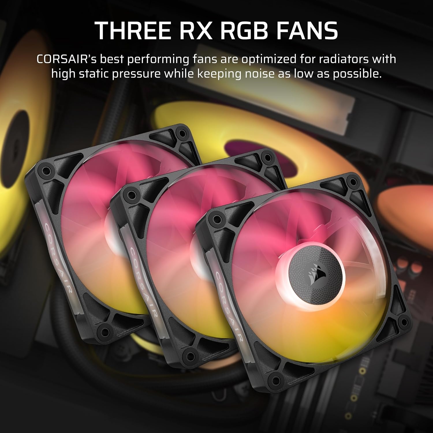 image:imageCORSAIR iCUE Link Titan 280 RX RGB Liquid CPU Cooler 280mm AIO LowNoise FlowDrive Cooling Engine Intel LGA 18511700 AMD AM5AM4 2X RX140 RGB Fans iCUE Link System Hub Included BlackBlack
