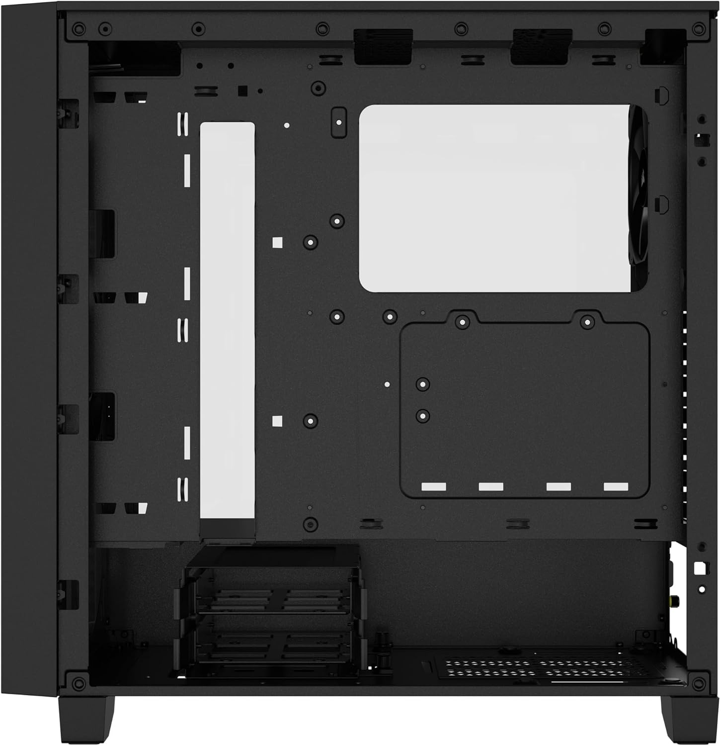 image:imageCorsair 3000D Airflow MidTower PC Case 3Pin Fans FourSlot GPU Support Fits up to 8X 120mm Fans HighAirflow Design WhiteBlack