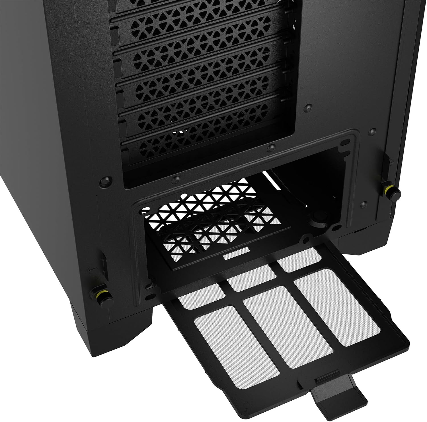 image:imageCorsair 3000D Airflow MidTower PC Case 3Pin Fans FourSlot GPU Support Fits up to 8X 120mm Fans HighAirflow Design WhiteBlack
