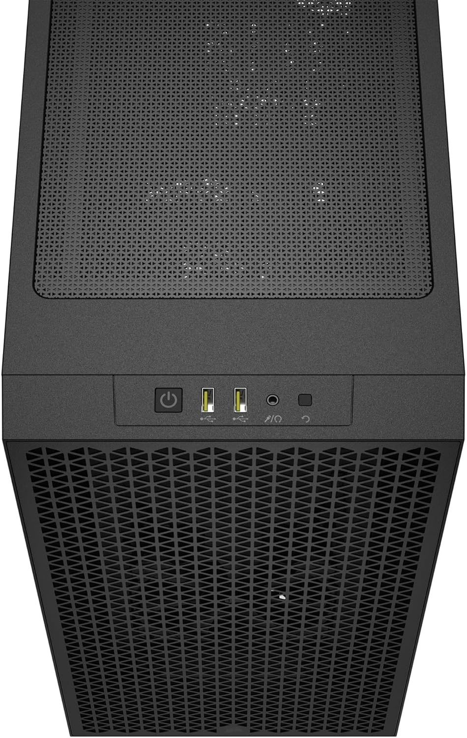 image:imageCorsair 3000D Airflow MidTower PC Case 3Pin Fans FourSlot GPU Support Fits up to 8X 120mm Fans HighAirflow Design WhiteBlack