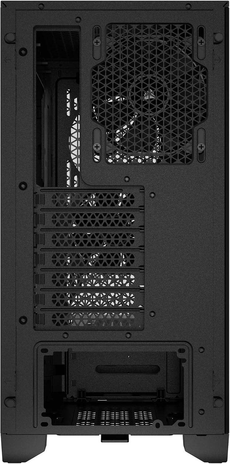 image:imageCorsair 3000D Airflow MidTower PC Case 3Pin Fans FourSlot GPU Support Fits up to 8X 120mm Fans HighAirflow Design WhiteBlack