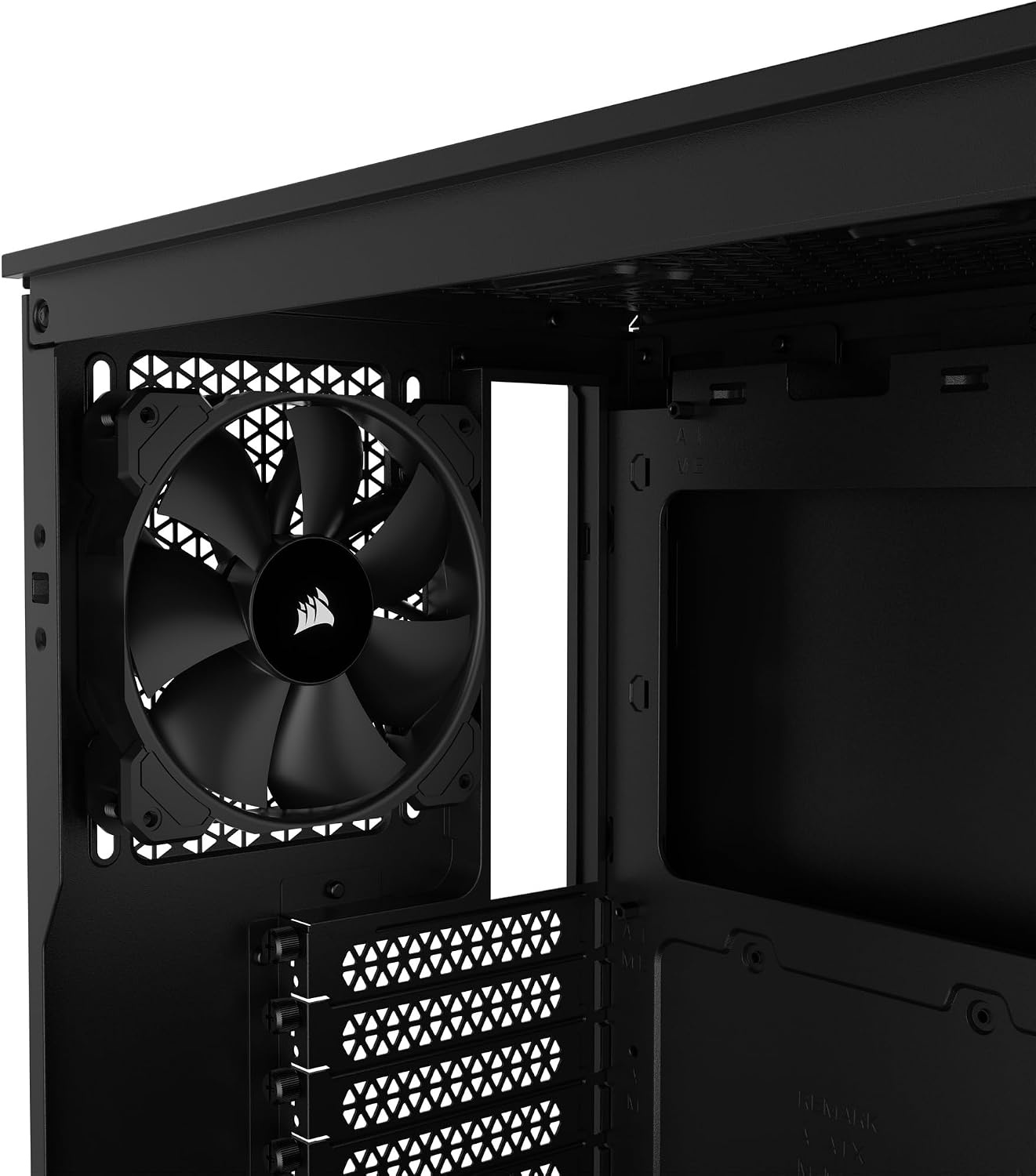 image:imageCorsair 3000D Airflow MidTower PC Case 3Pin Fans FourSlot GPU Support Fits up to 8X 120mm Fans HighAirflow Design WhiteBlack