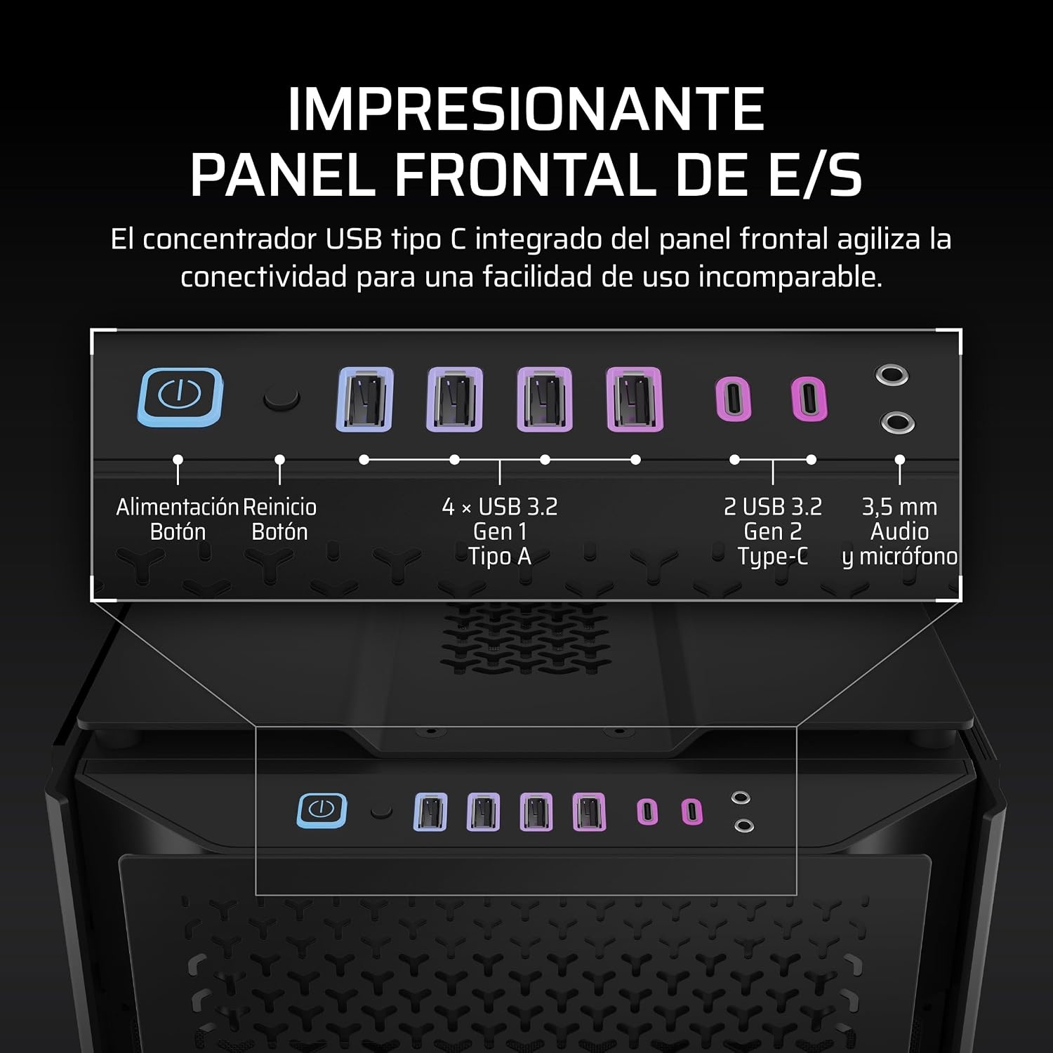 image:imageCorsair 9000D RGB Airflow Super FullTower PC Case Fits up to 18x 120mm 7X 140mm or 4X 200mm Fans InfiniRail Fan Mounting iCUE Link System Hub Included No Fans Included BlackBlack
