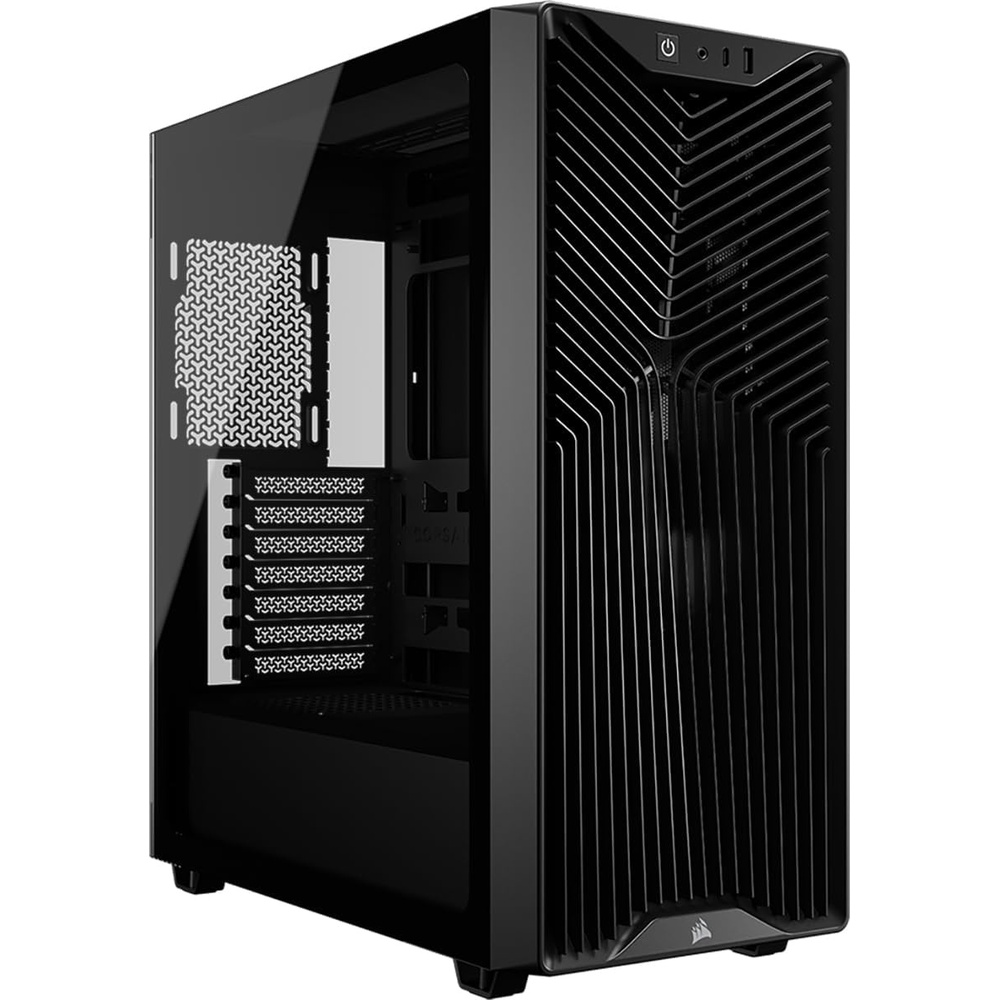 image:imageCORSAIR 3200D RS MidTower PC Case 3X RS120 PWM Fans Included GPU Antisag Stabilization Arm ASUS BTF MSI Project Zero Gigabyte Project Stealth BlackBlack