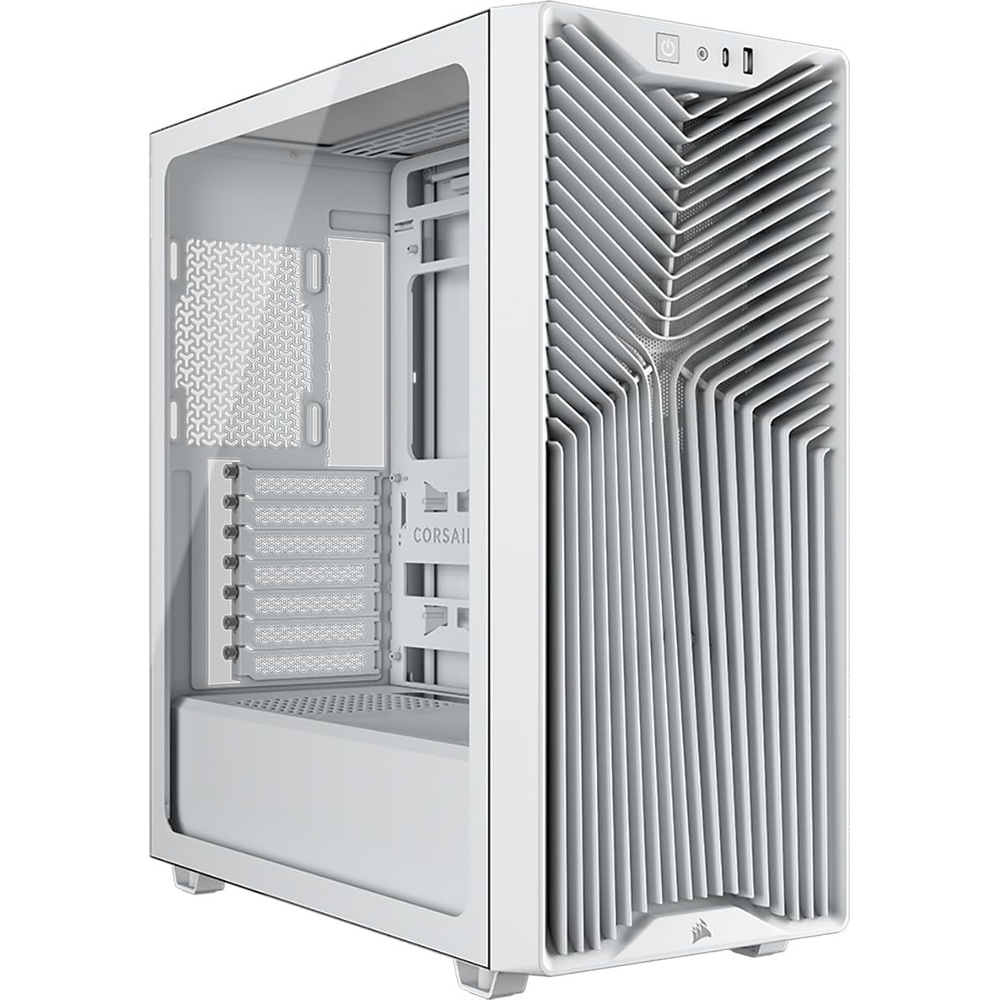 image:imageCORSAIR 3200D RS MidTower PC Case 3X RS120 PWM Fans Included GPU Antisag Stabilization Arm ASUS BTF MSI Project Zero Gigabyte Project Stealth BlackWhite