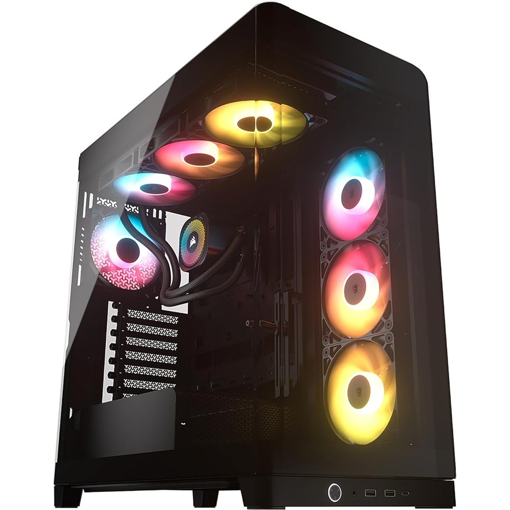 image:imageCORSAIR Frame 4500X RSR ARGB Bundle Includes 3X RS120R ARGB Fans 1x RS120 ARGB Fan 1x Nautilus RS 360 ARGB CPU Cooler Black