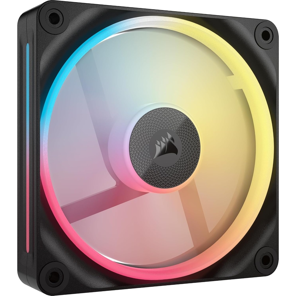 image:imageCORSAIR iCUE Link LX120R RGB 120mm PWM Reverse Fans Triple Fan Kit LowNoise Magnetic Dome Bearing Dual Light Loops CORSAIR QuikTurn Screws Zero RPM Mode BlackBlack