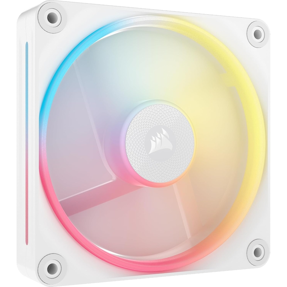 image:imageCORSAIR iCUE Link LX120R RGB 120mm PWM Reverse Fans Triple Fan Kit LowNoise Magnetic Dome Bearing Dual Light Loops CORSAIR QuikTurn Screws Zero RPM Mode BlackWhite