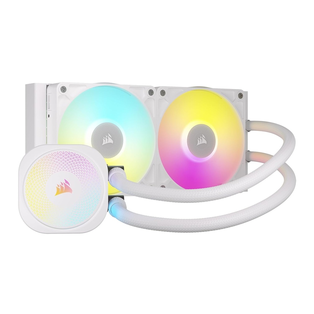 image:imageCORSAIR iCUE Link Titan 280 RX RGB Liquid CPU Cooler 280mm AIO LowNoise FlowDrive Cooling Engine Intel LGA 18511700 AMD AM5AM4 2X RX140 RGB Fans iCUE Link System Hub Included BlackWhite