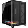 image:imageCORSAIR AIR 5400 LXR RGB iCUE Link TripleChamber MidTower Panoramic PC Case  3X PreInstalled ReverseRotor LXR RGB Fans LowNoise High Airflow Ducts Reverse Motherboard Support  BlackBlack