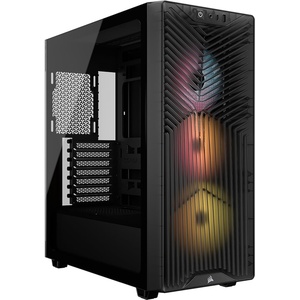 CORSAIR 3200D RS ARGB Mid-Tower PC Case – 3X RS120 ARGB PWM Fans Included, GPU Anti-sag Stabilization Arm, ASUS BTF, MSI Project Zero, Gigabyte Project Stealth – Smoke(Smoke)
