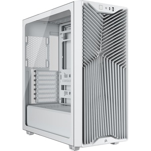 CORSAIR 3200D RS Mid-Tower PC Case – 3X RS120 PWM Fans Included, GPU Anti-sag Stabilization Arm, ASUS BTF, MSI Project Zero, Gigabyte Project Stealth – Black(White)