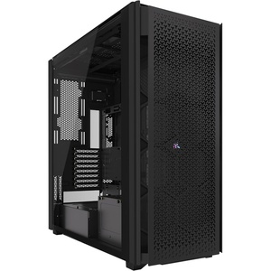 Corsair 9000D RGB Airflow Super Full-Tower PC Case – Fits up to 18x 120mm, 7X 140mm, or 4X 200mm Fans – InfiniRail™ Fan Mounting – iCUE Link System Hub Included – No Fans Included – Black(Black)
