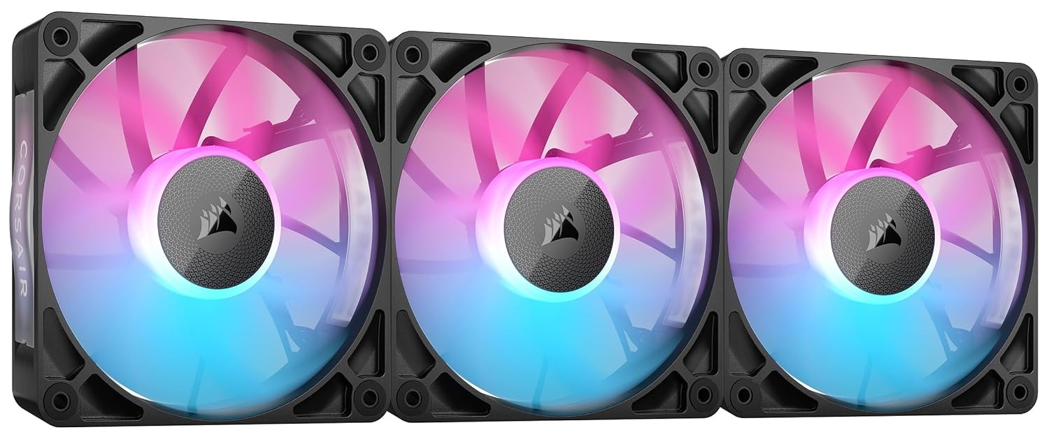 image:imageCORSAIR iCUE Link RX140 RGB 140mm PWM Fan Magnetic Dome Bearing Single Fan BlackBlack