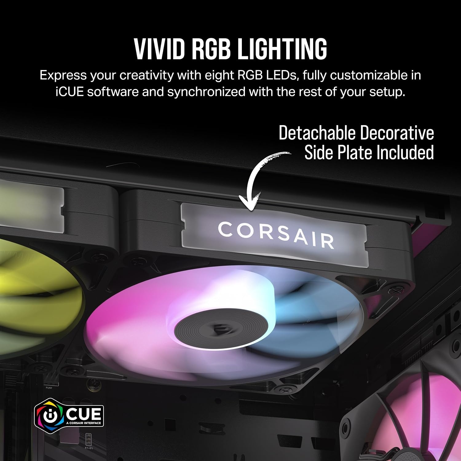 image:imageCORSAIR iCUE Link RX140 RGB 140mm PWM Fan Magnetic Dome Bearing Single Fan BlackBlack