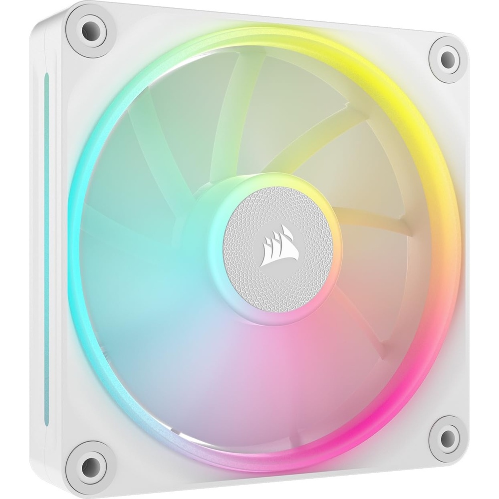 image:imageCORSAIR iCUE Link LX140 RGB 140mm PWM Fan Dual Pack Dual Light Loops Includes iCUE Link System Hub CORSAIR AirGuide Technology BlackWhite